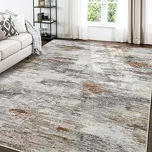 Hignconcerned Abstract Area Rug Machined For Living Room
