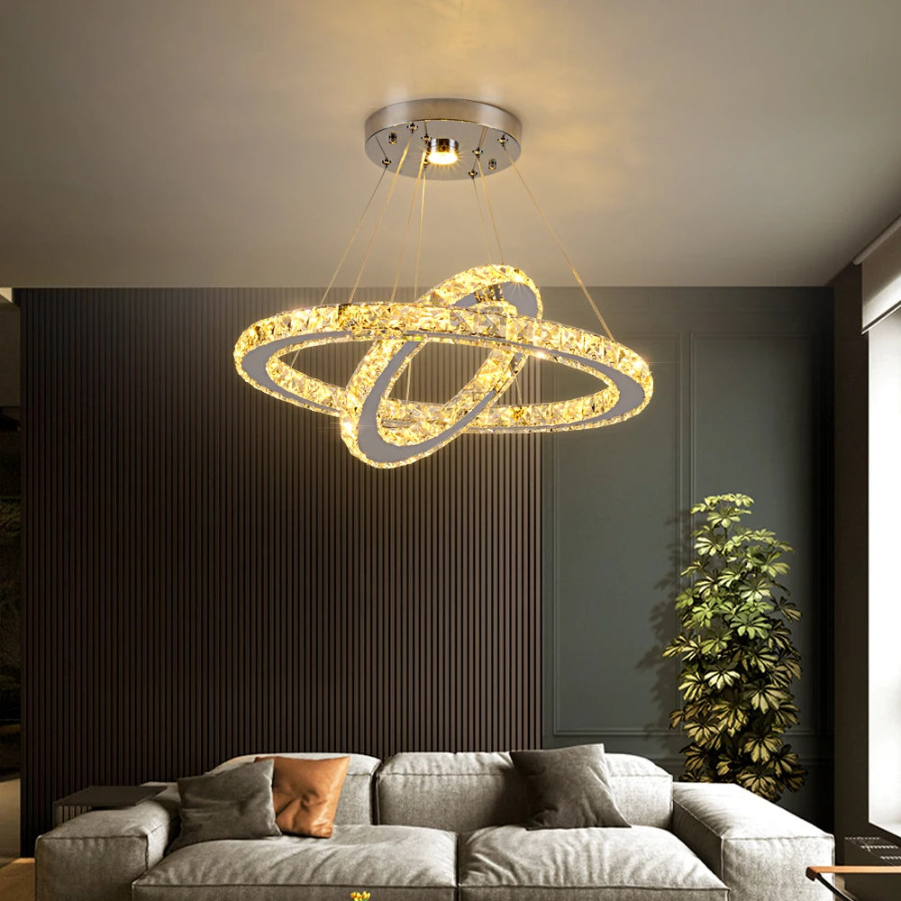 GreeLustr Crystal Chandeliers Luminaria Nordic Pendant Lamp