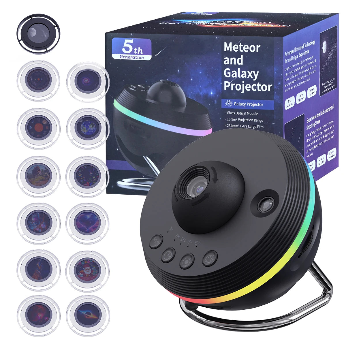 Mexllex Meteor Starry Galaxy Projector Night Light With LED