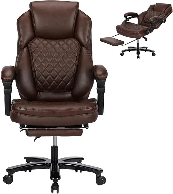 XUYUAN Big And Tall Ergonomic Office Chair With Footrest