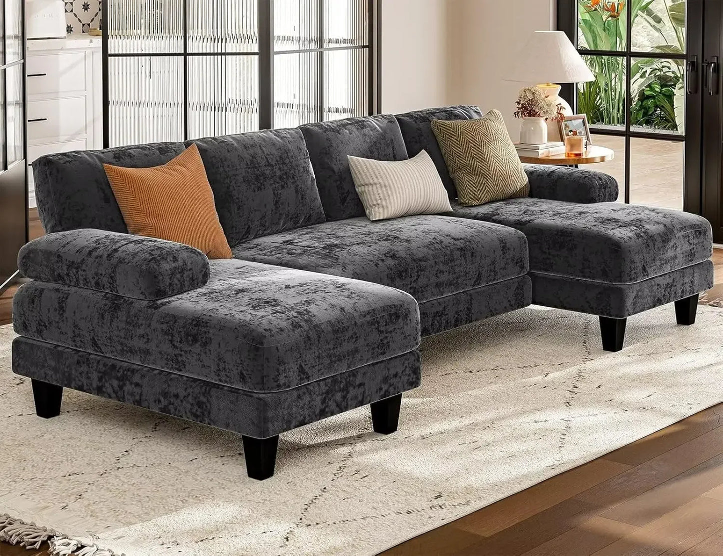 Txtin's U Shaped Sectional Sofa for Living Room Modern Furniture