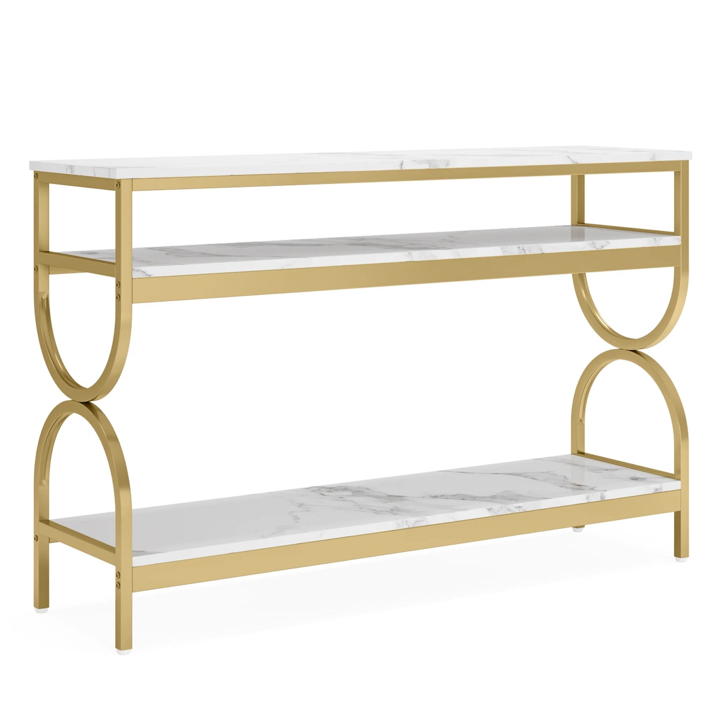 Tribesigns 3-Tier Console Table Open Storage Shelves Narrow Hallway