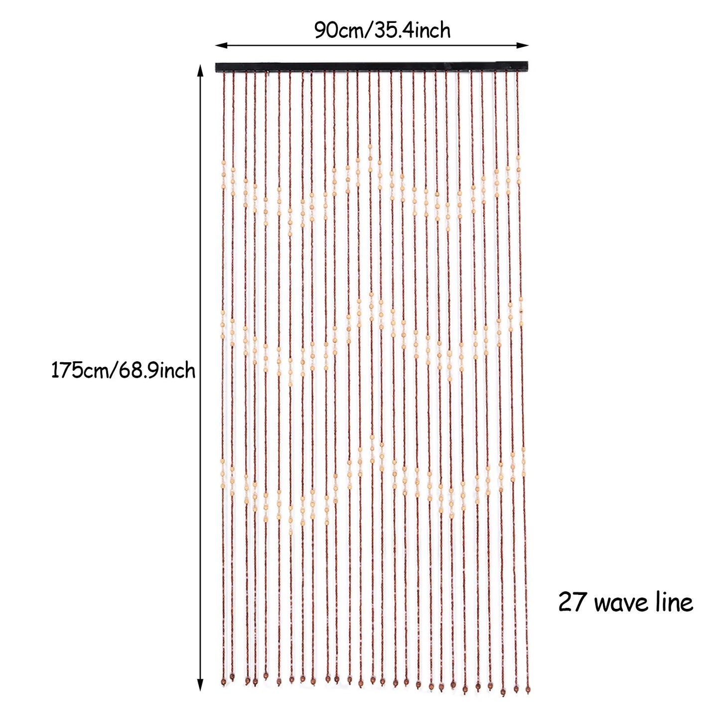 Hign-concerned Bamboo Wood Macrame Curtains Eco Friendly
