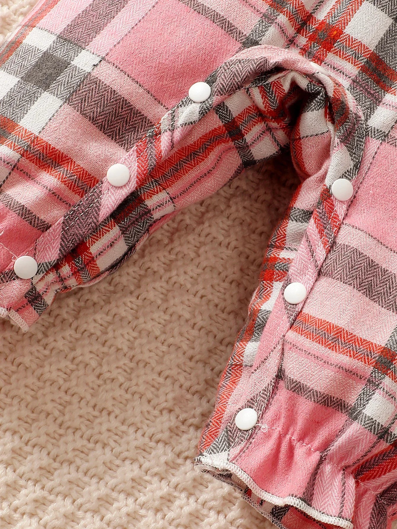 Baby Girl Knit Jumpsuit Headband Set With Long Sleeve