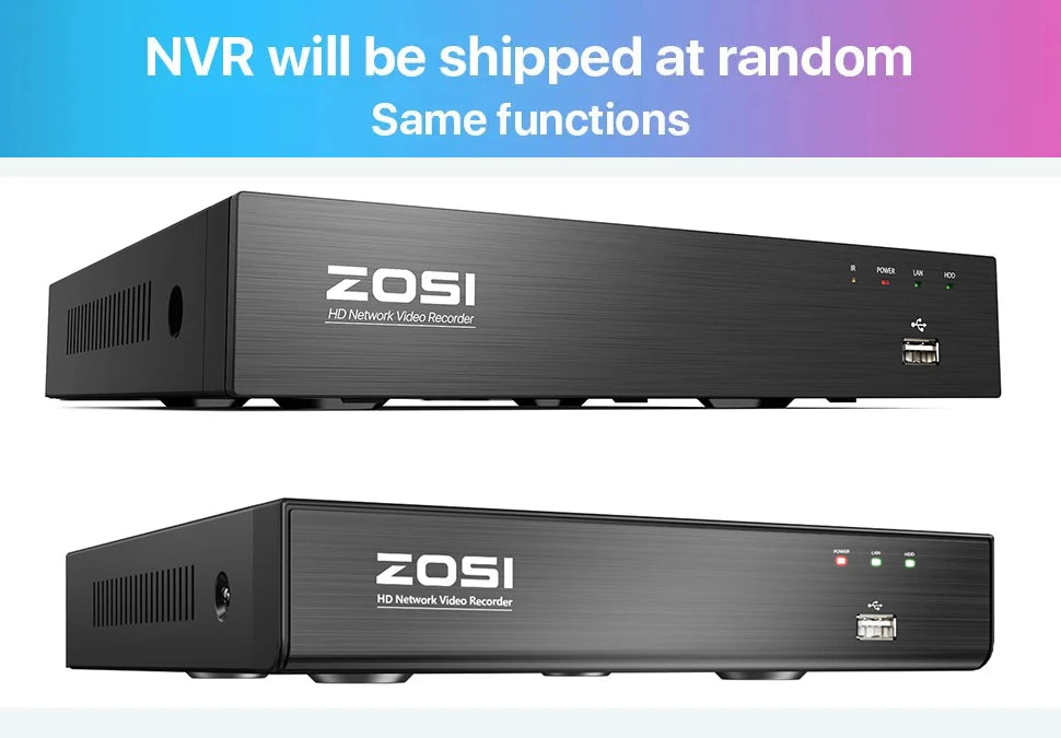 ZOSI 8 Channel POE CCTV Surveillance Kit 4K Night Vision