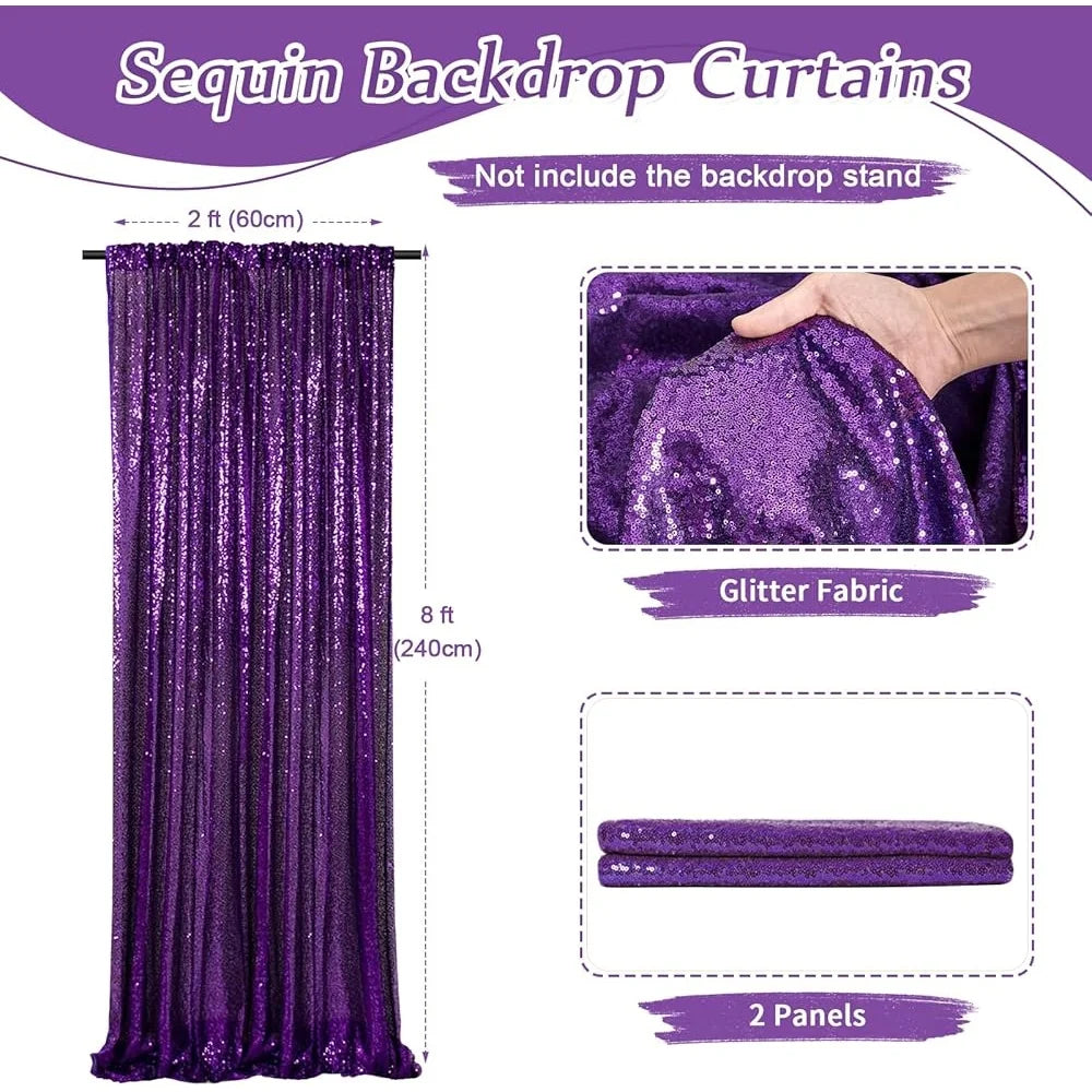 DUTRIEUX Sequin Backdrop Curtain Weddings Parties Decor