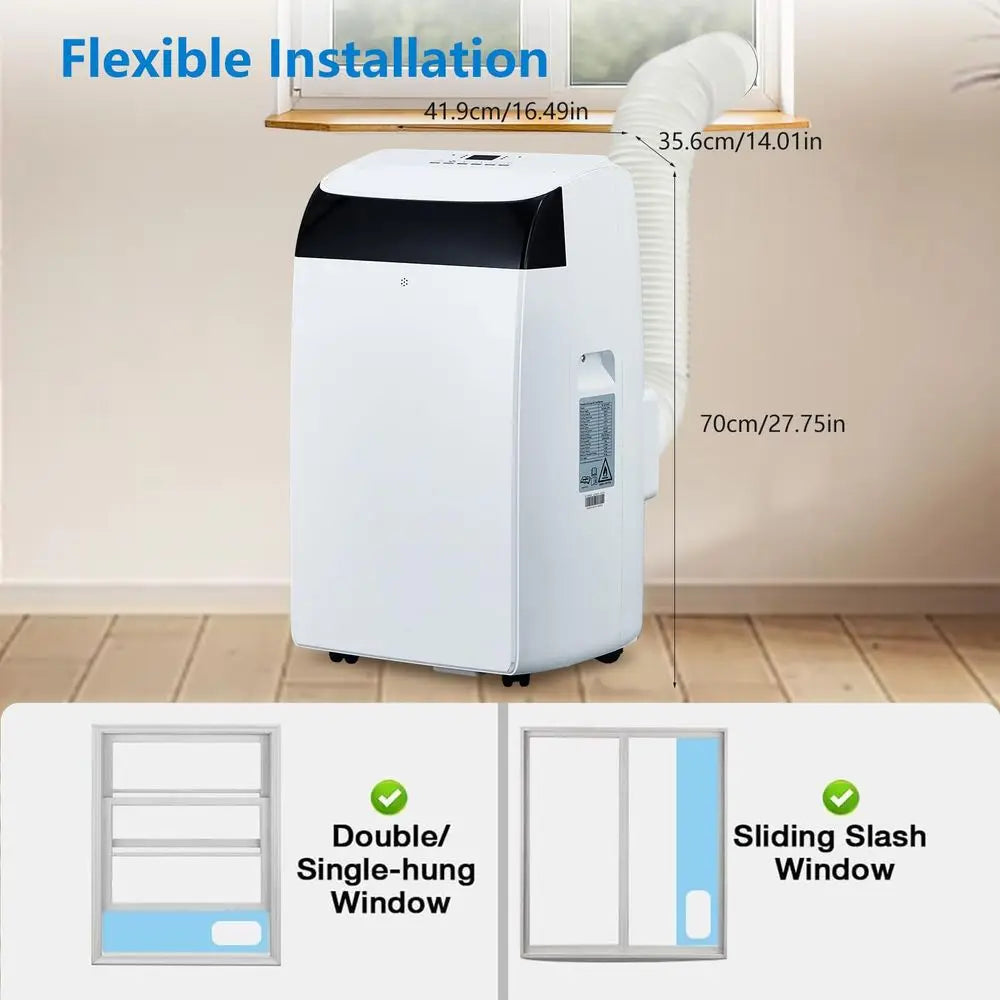 YTYIN Portable Air Conditioner With Remote 3 In 1 Dehumidifier Fan