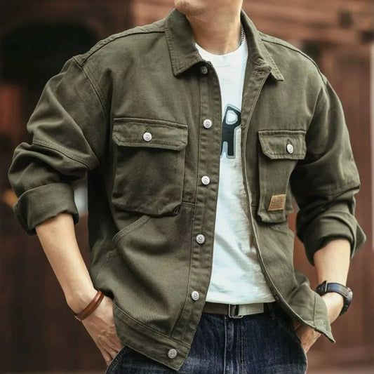 CN Zhejiang Vintage Denim Jacket For Men Autumn Winter