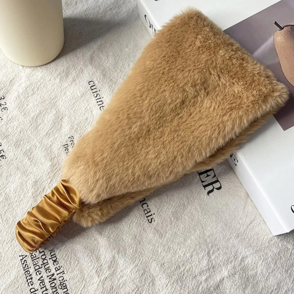 Fluffy Wide Headband Hair Band With Soft Imitation Fur