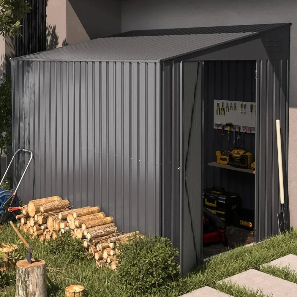 Outdoor Metal Shed For Garden Storage And Tools Unit