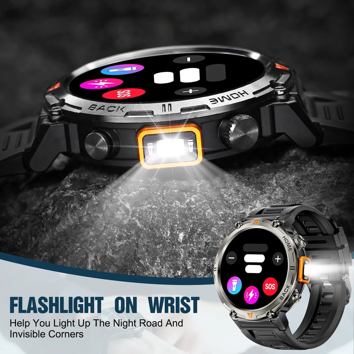 EIGIIS KE3 Smartwatch For Men Bluetooth Call Full Touch HealthMonitor