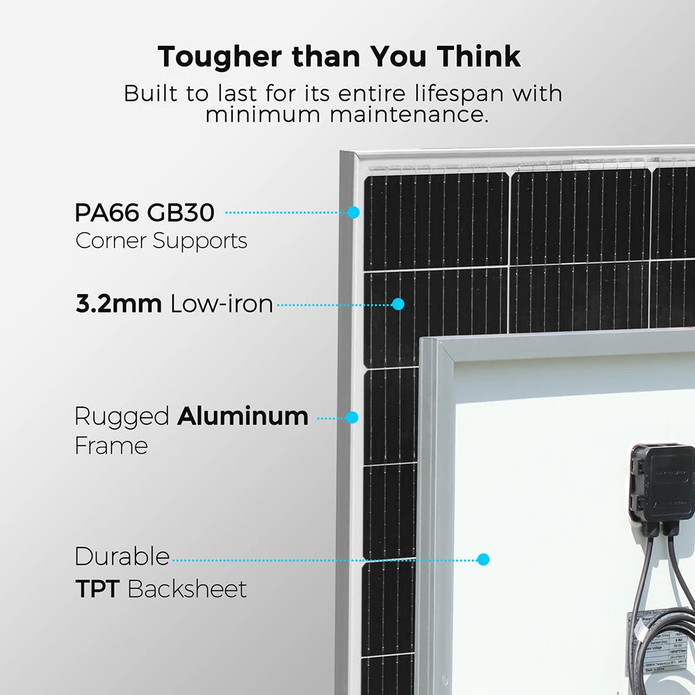 BOGUANG 150W 18V Solar Panel For Off Grid Battery Charging