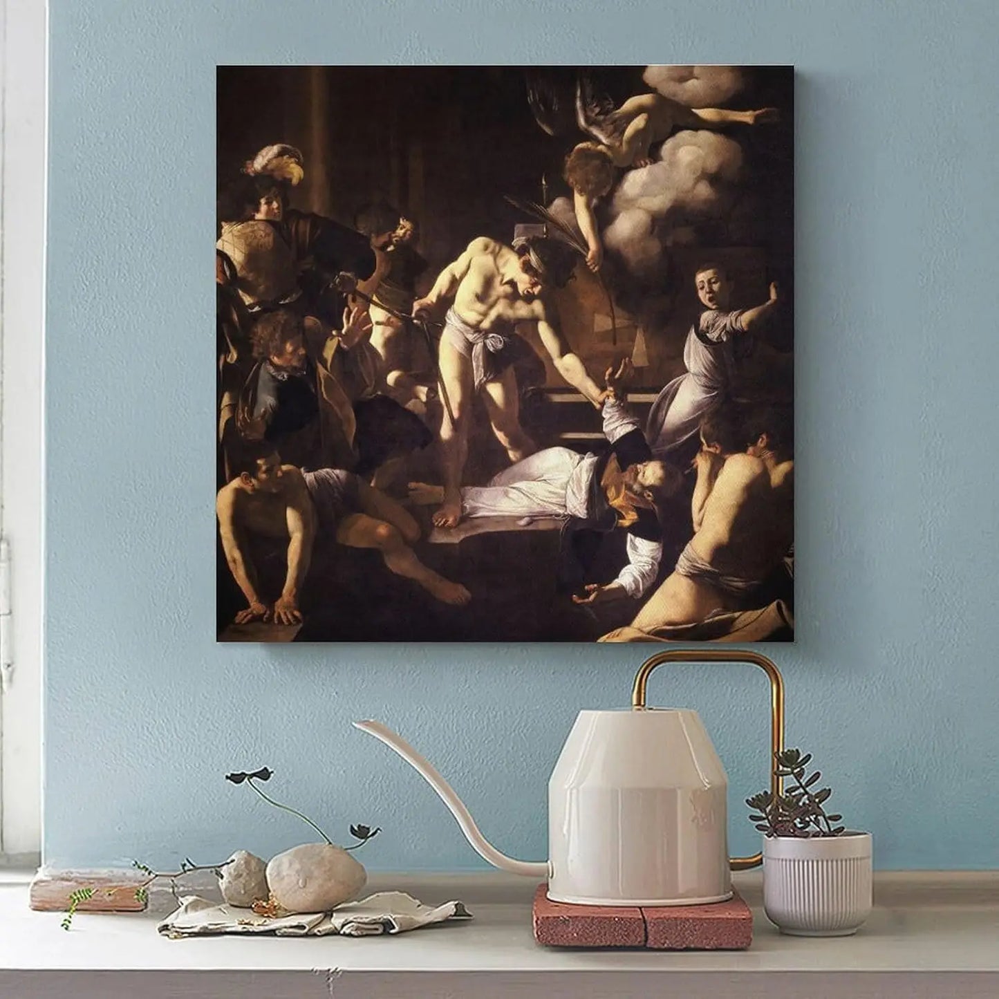 Hign Concerned Martyrdom Of Saint Matthew Caravaggio Canvas