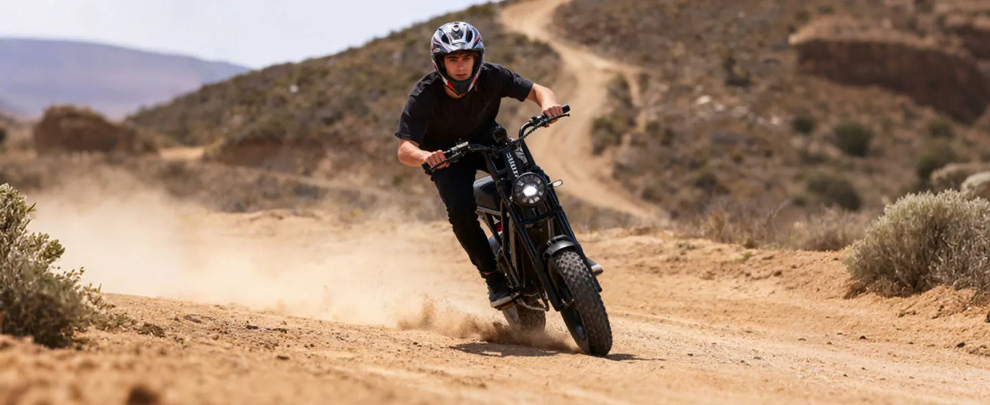 Eskute V100 Electric Bike 1500W Peak 28 MPH Dual Suspension