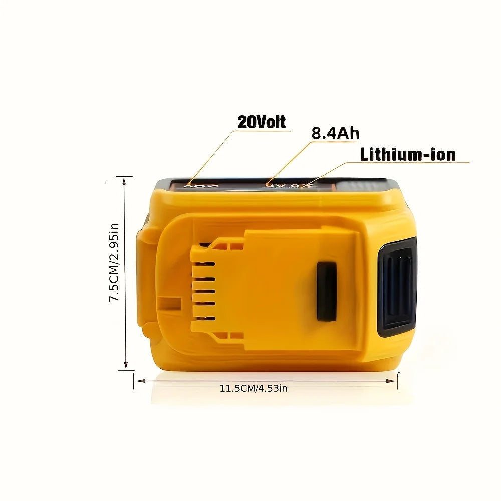 Hign-concerned 8.4Ah Replacement Battery for DeWalt 20V DCB Series