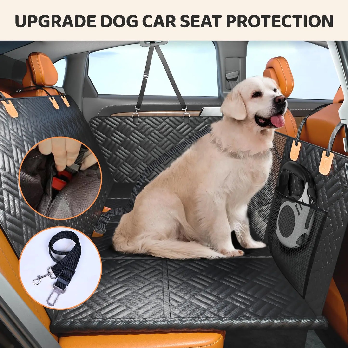 Zhejiang Car Rear Seat Dog Hammock With Hard Bottom Extender