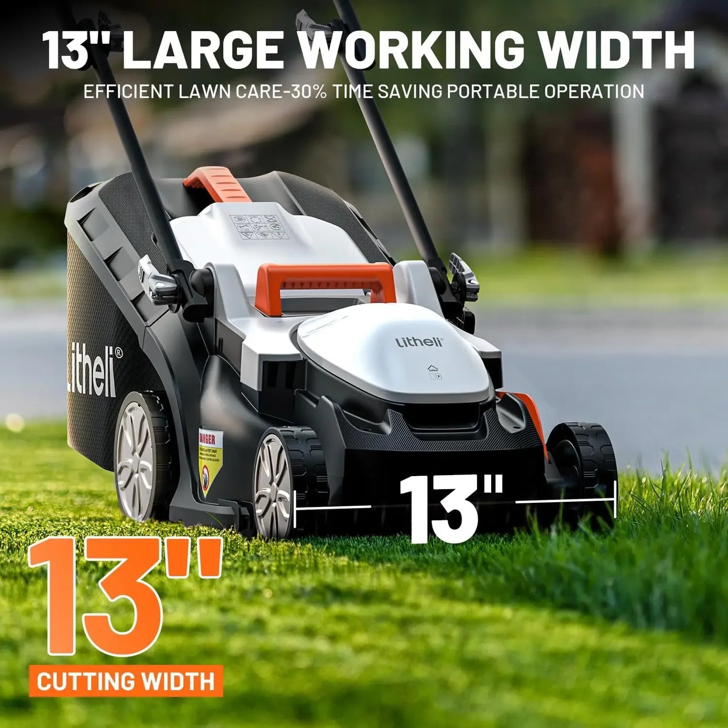 XMSJ Cordless Lawn Mower U20 Handy 20V 5 Height Adjustments
