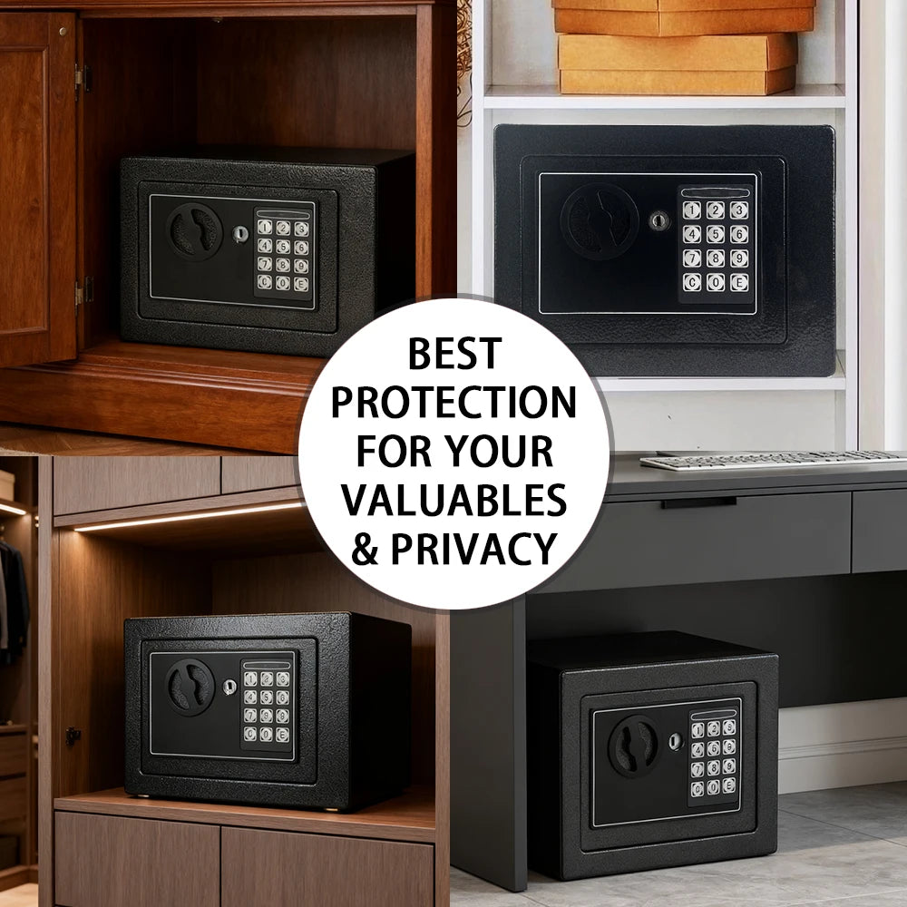 Fireproof Safe With Money Bag Digital Keypad Sensor Light