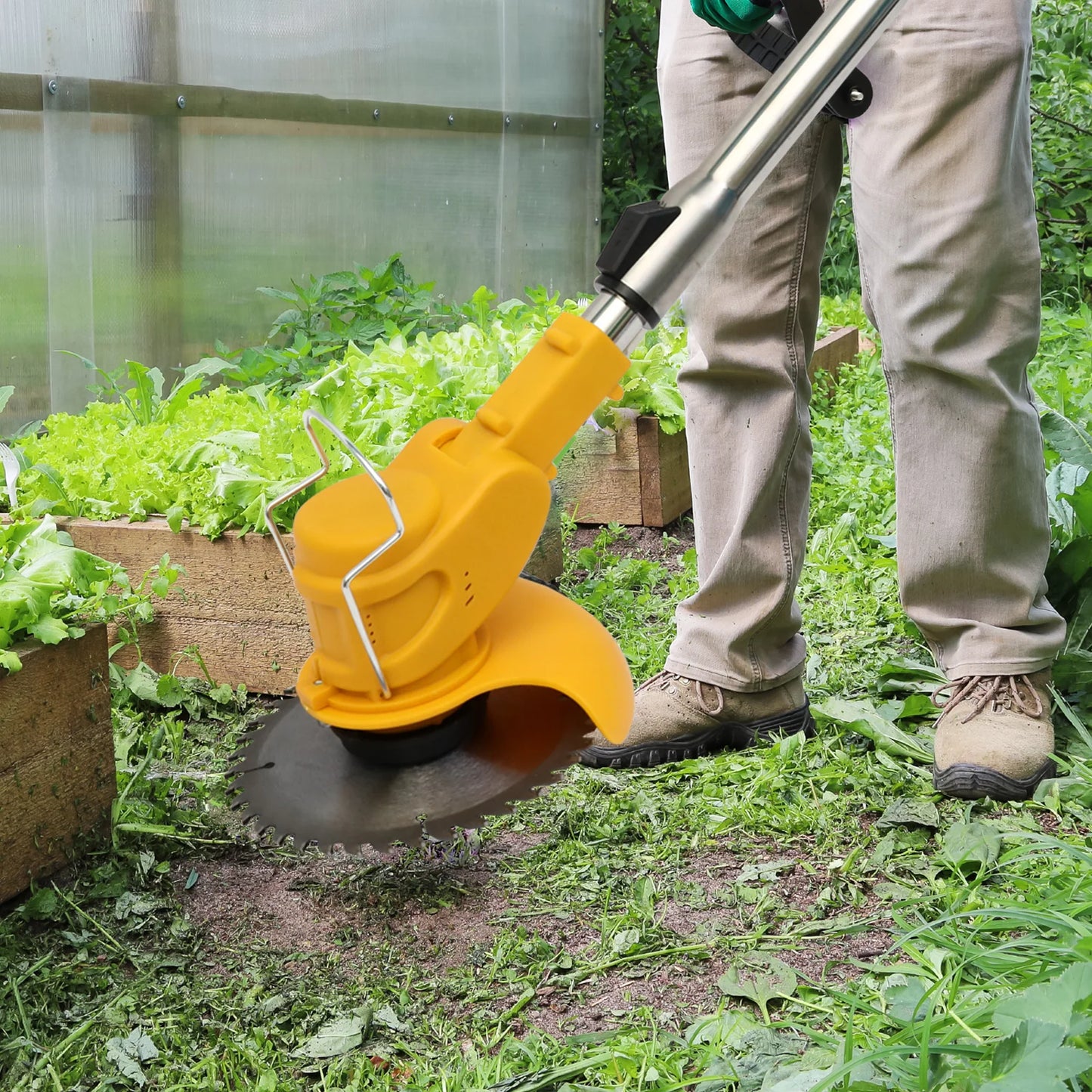 21V Cordless Grass Trimmer 3 In 1 Edger Brush Cutter