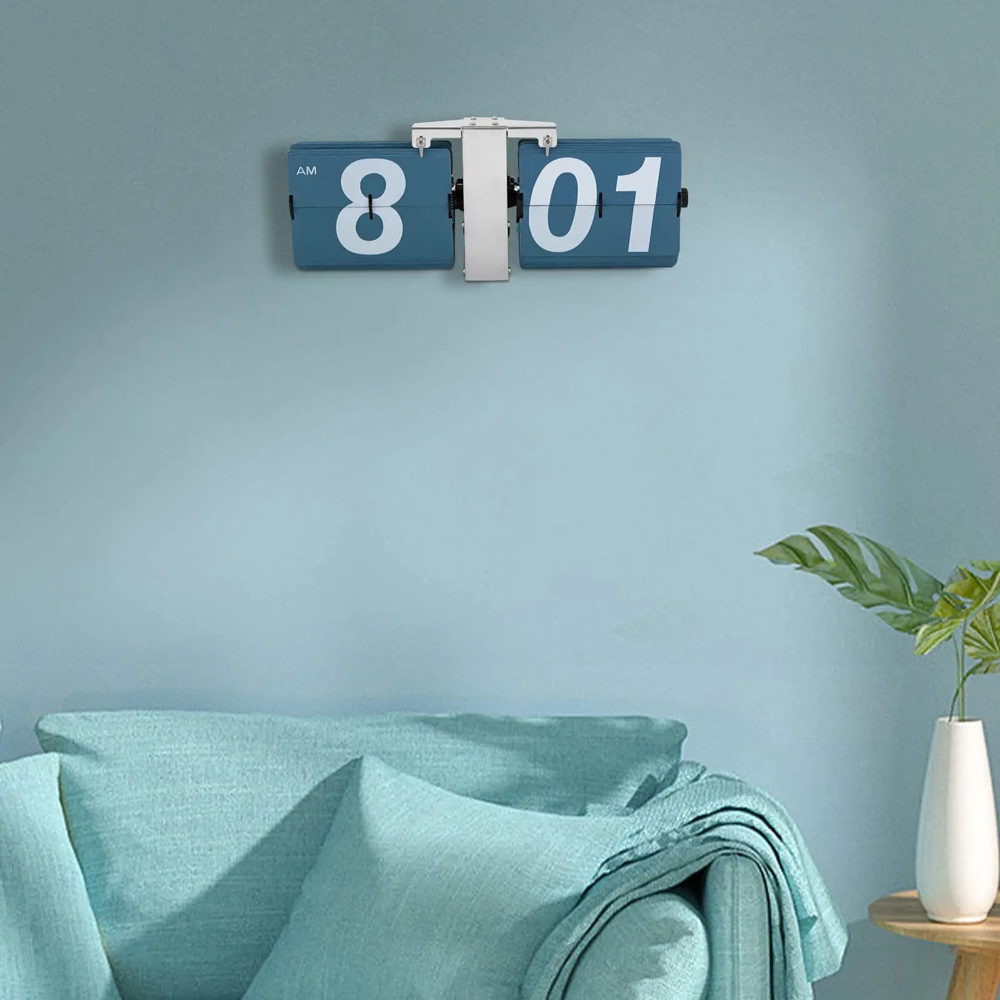 Flip Clock, Retro Flip Clock, Wall Clock, Tabletop Flip Clock, Battery Operated, Digital Display Screen, Wall-Mounted/Table-Top,