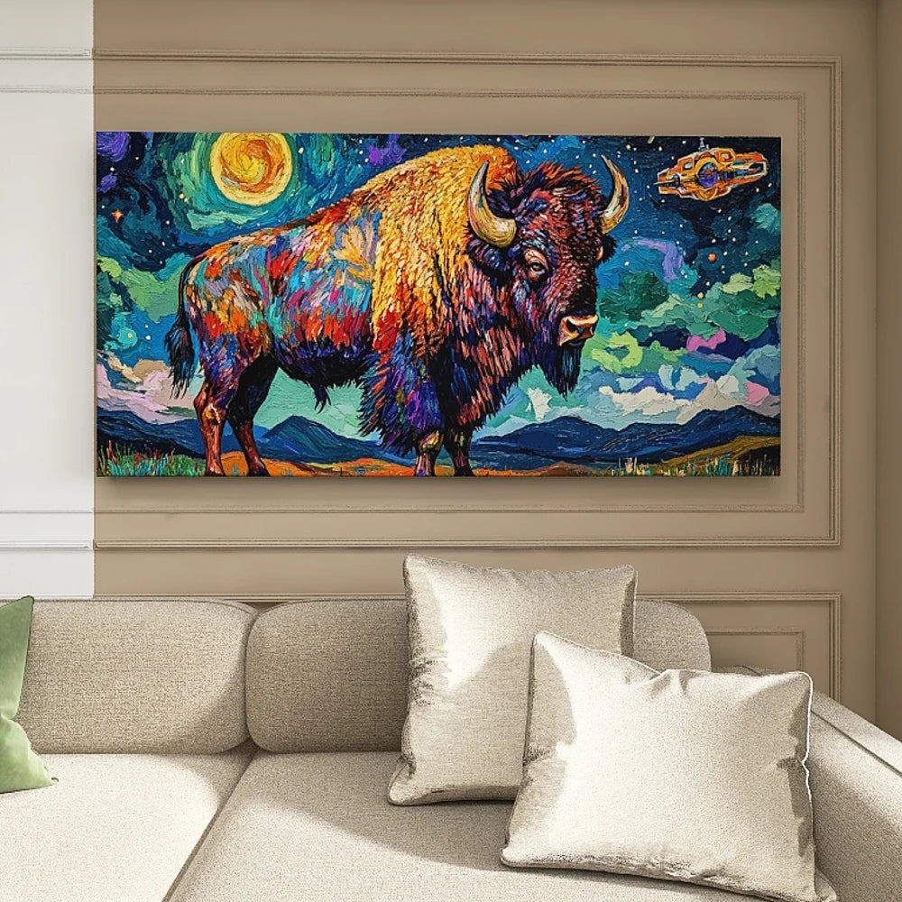 Hign Concerned Canvas Wall Art Pine Wood Frame Gift