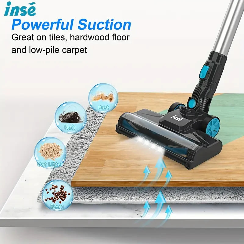 INSE V770 Cordless Vacuum Cleaner 6 In 1 Stick Runtime