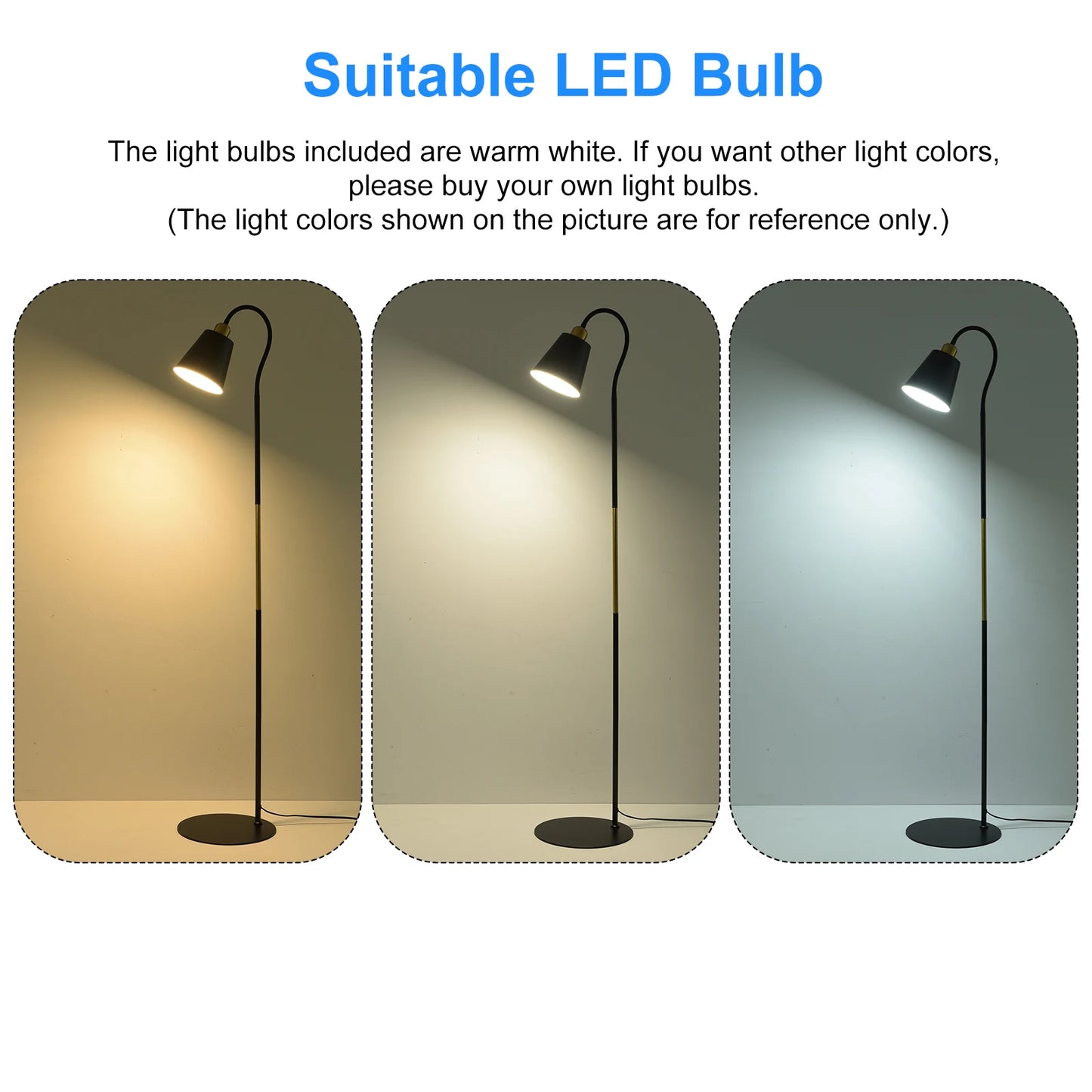 Hign-Concerned Modern Floor Lamp LED Standing Adjustable