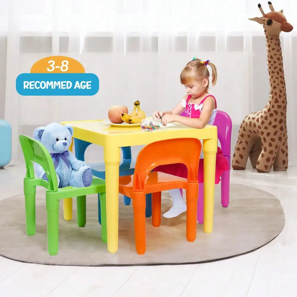 Kids Table and Chairs Set for Toddlers Play Time Fun