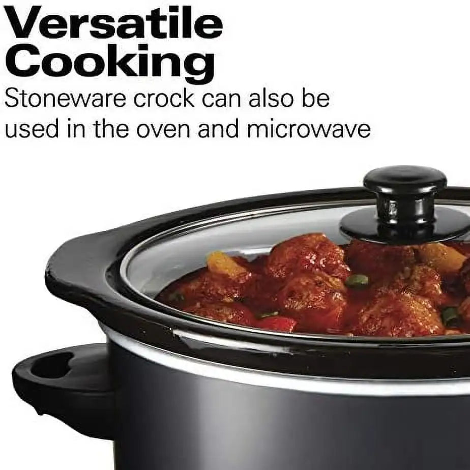 Iosn Slow Cooker With Digital Timer Control Ceramic Pot