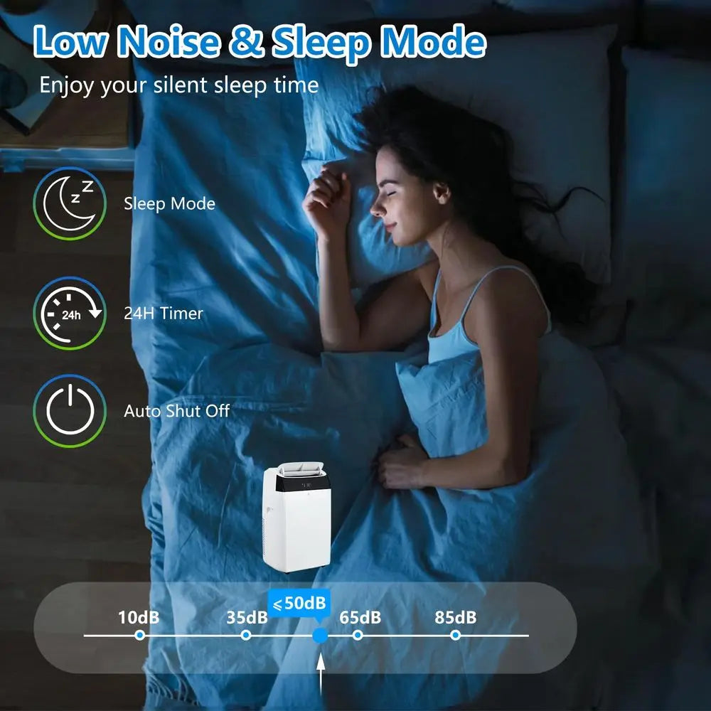 YTYIN Portable Air Conditioner With Remote 3 In 1 Dehumidifier Fan