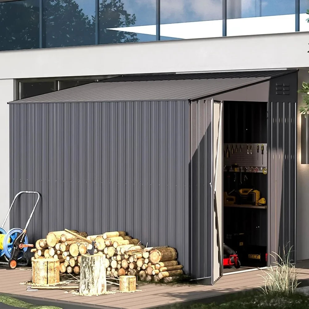 Outdoor Metal Shed For Garden Storage And Tools Unit