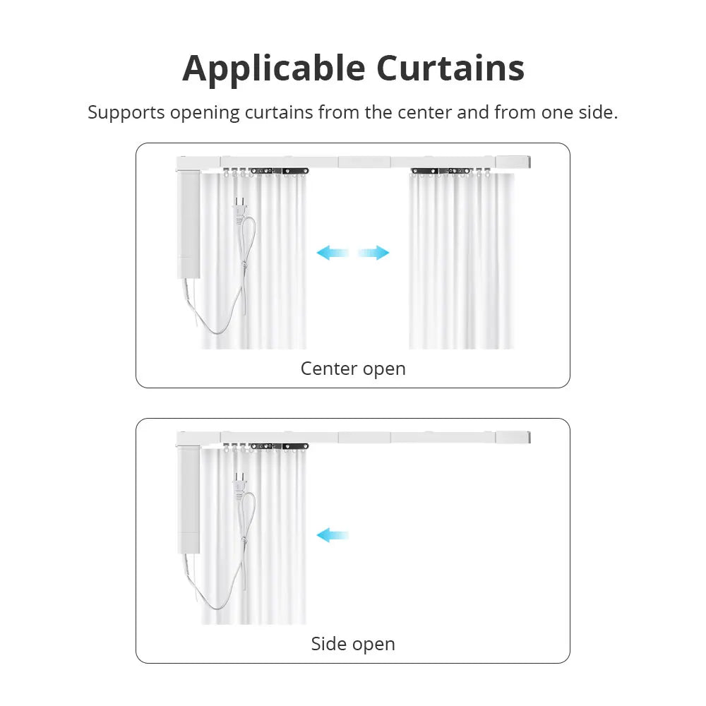 Zemismart Matter Over WiFi Curtain Track With Smart Motor HomeKit