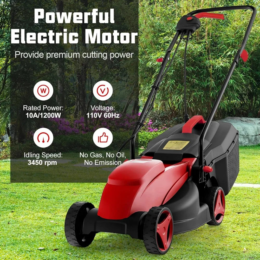 Origin Electric Lawn Mower 10 Amp Corded Push Lawn Pro