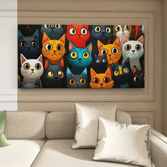 Hign-Concerned Pine Canvas Wall Art Framed Decor LivingRoom