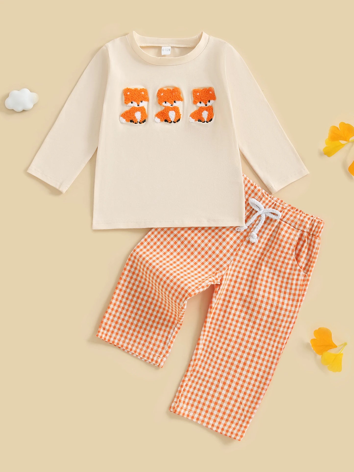 Unisex Baby Winter 2 Piece Bear Print Hooded Sweatshirt Set