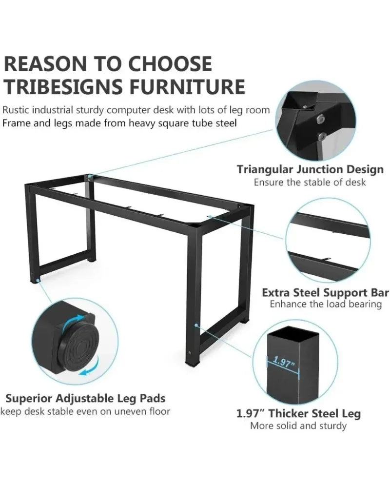 Vintage 47 Simple Computer Desk For Home Office And Study