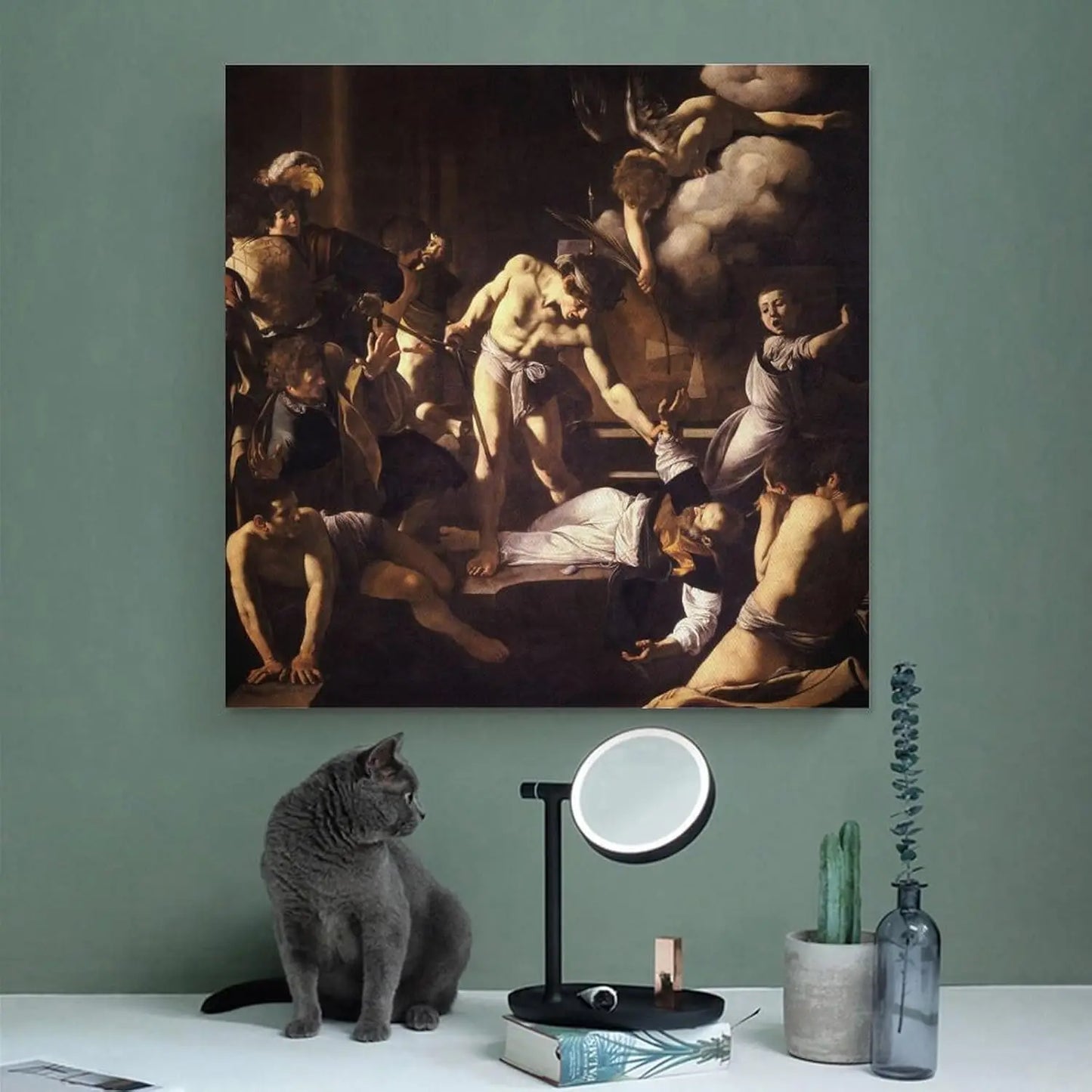 Hign Concerned Martyrdom Of Saint Matthew Caravaggio Canvas