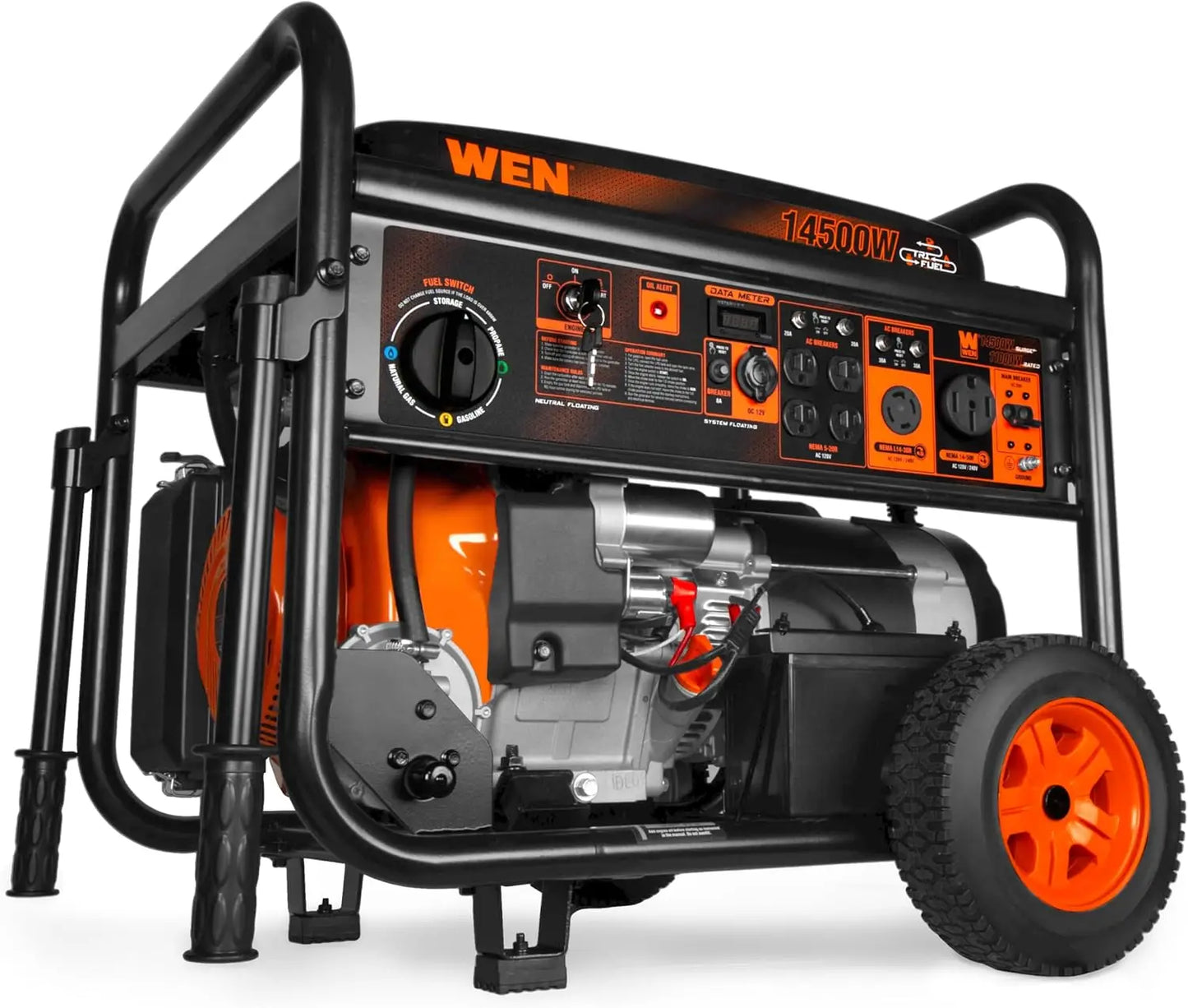 Hign-concerned 14500 Watt Tri-Fuel Generator 120V 240V