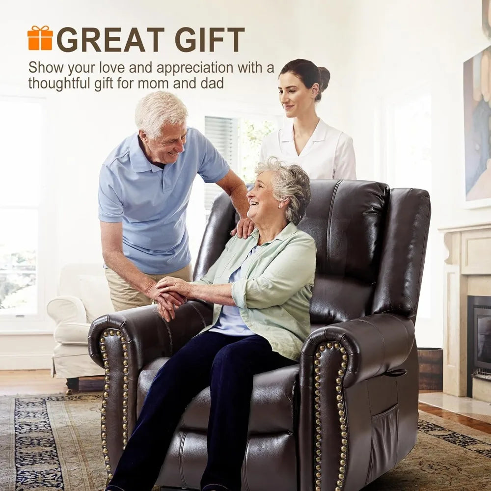 Okin Dual Motor Lay Flat Lift Chair With Massage And Heat