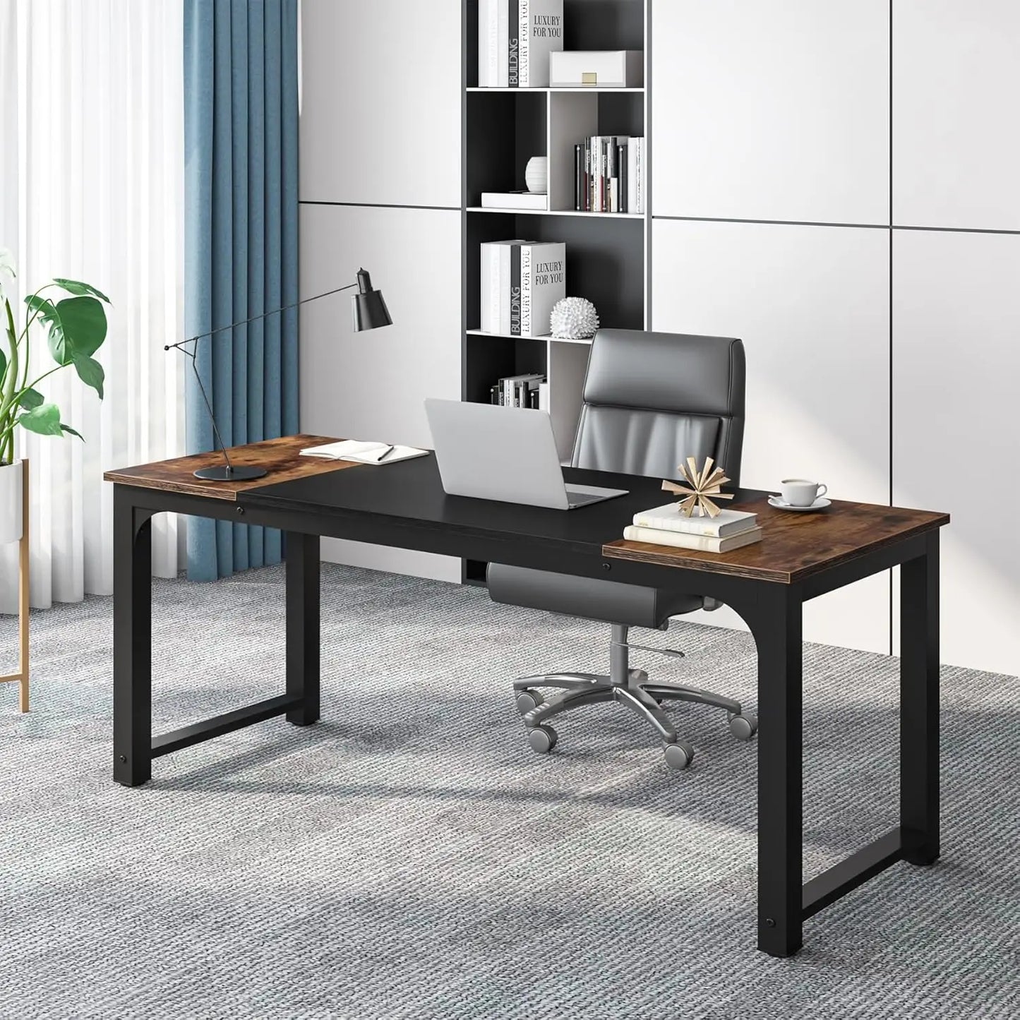 LITTLE TREE Executive Desk For Modern Home Office Workspace