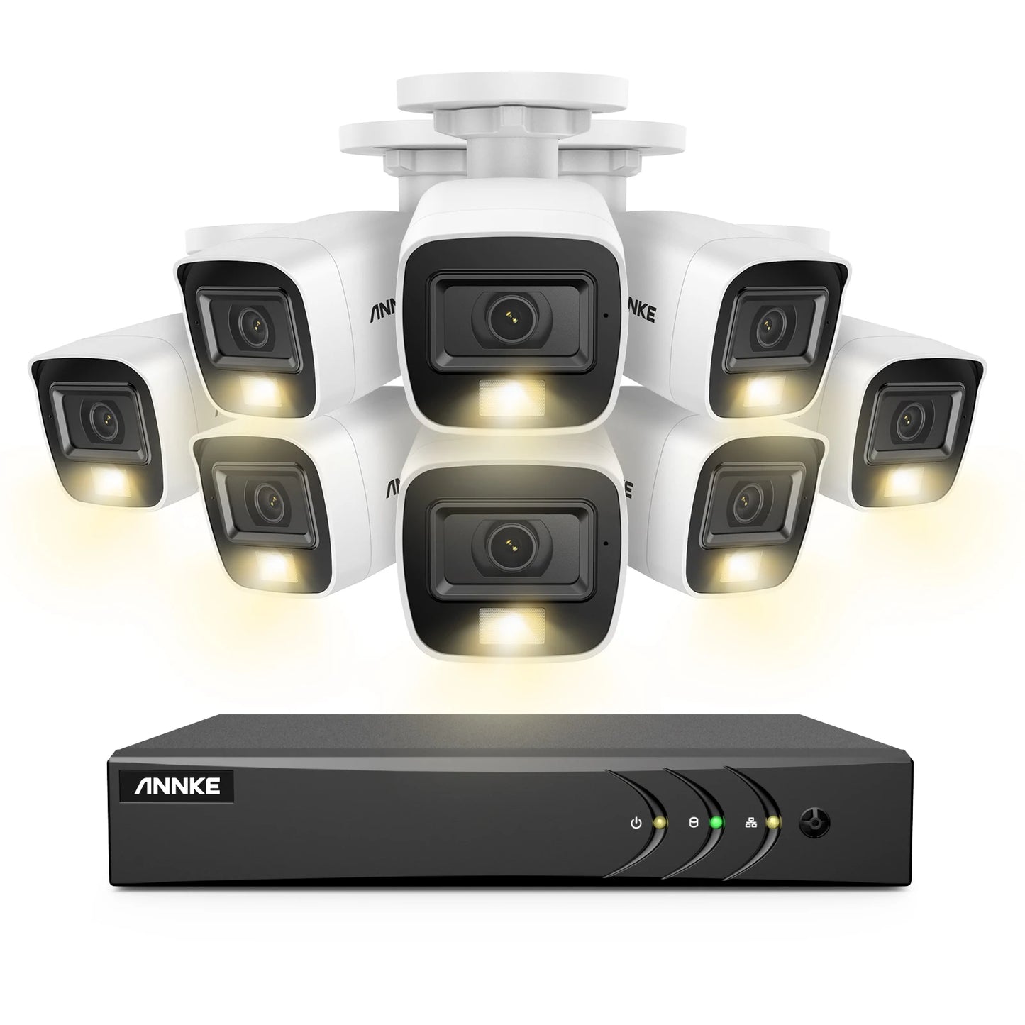 ANNKE H265 5MP Lite 8 Channel DVR CCTV Security System With 8 Outdoor Cameras