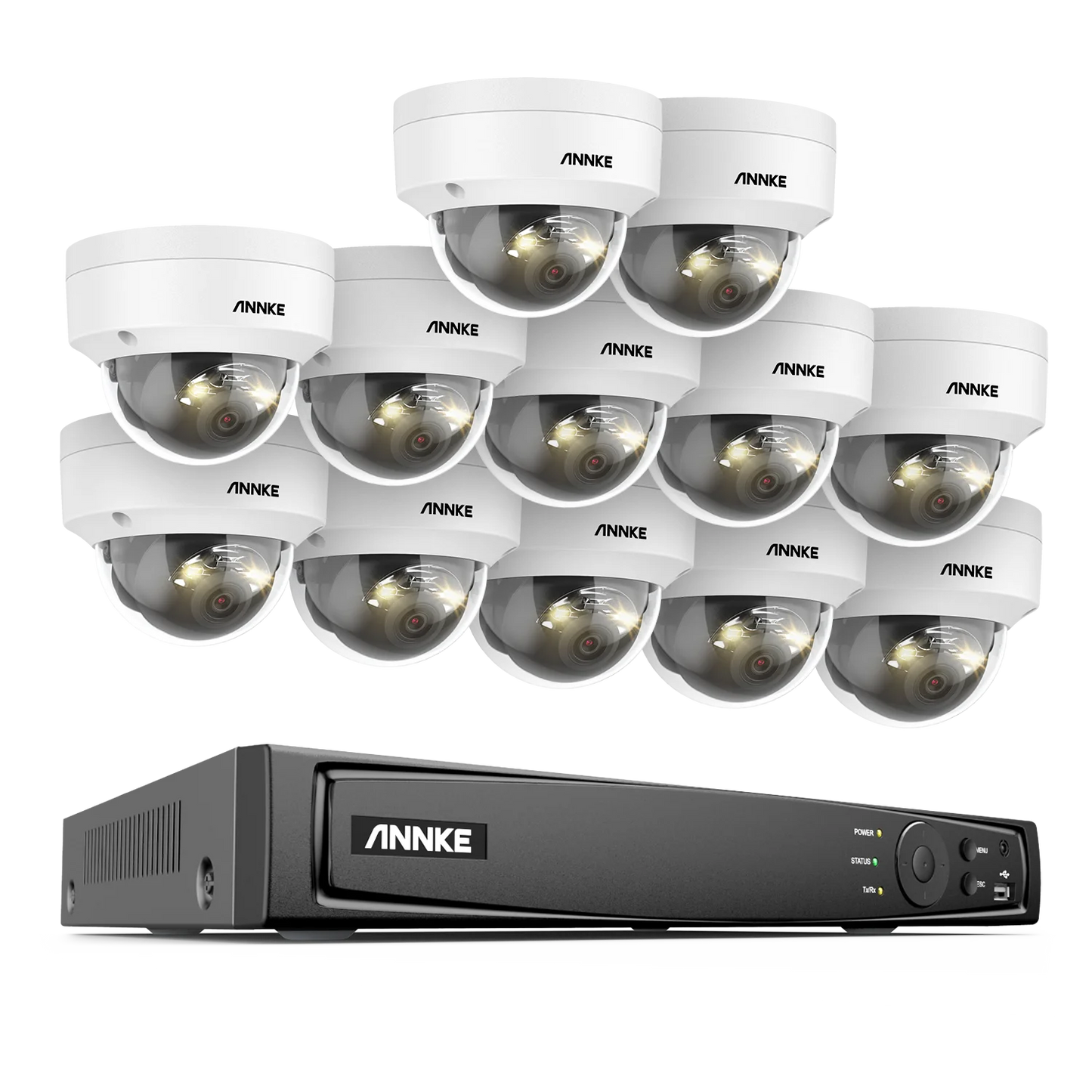 ANNKE 16 Channel NVR 12MP HD IP Security Camera System