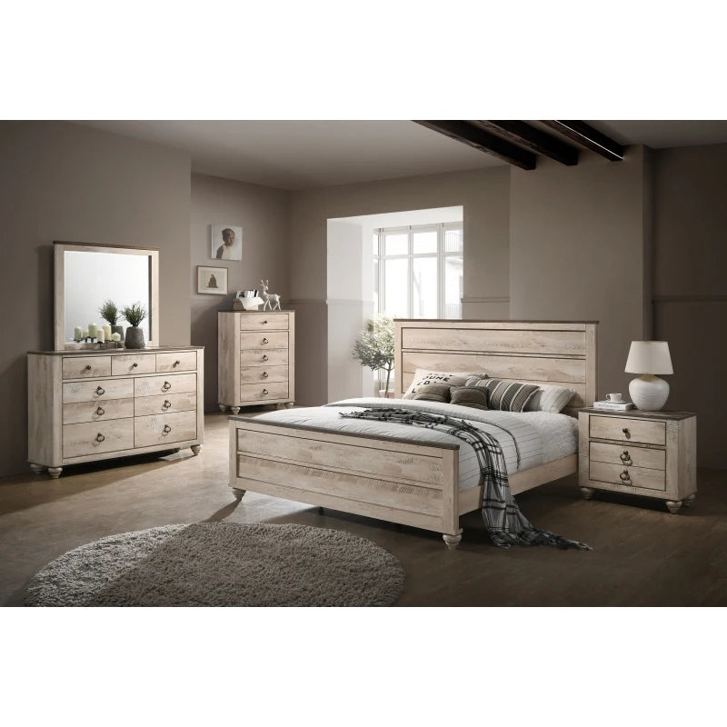 Imerland Contemporary Bedroom Set Dresser Mirror Chest