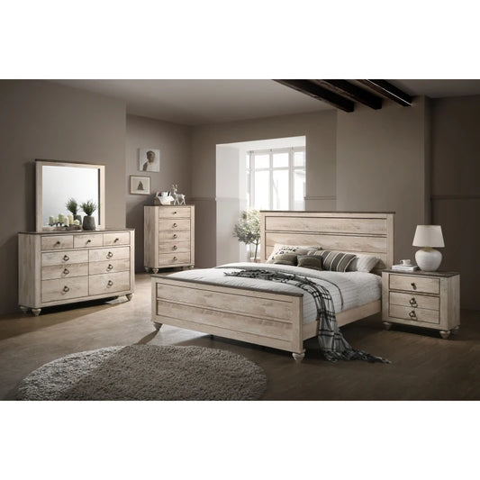 Imerland Contemporary Bedroom Set Dresser Mirror Chest