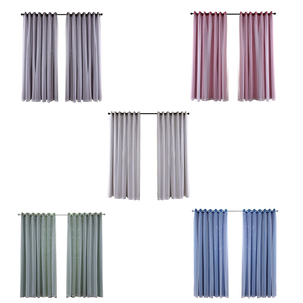 Guangdong Craft Weaving Hollow Out Star Curtain Sky Drape