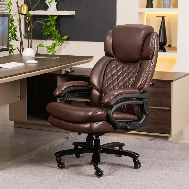 500lbs Heavy Duty Big Tall Office Chair 360 Swivel Desk