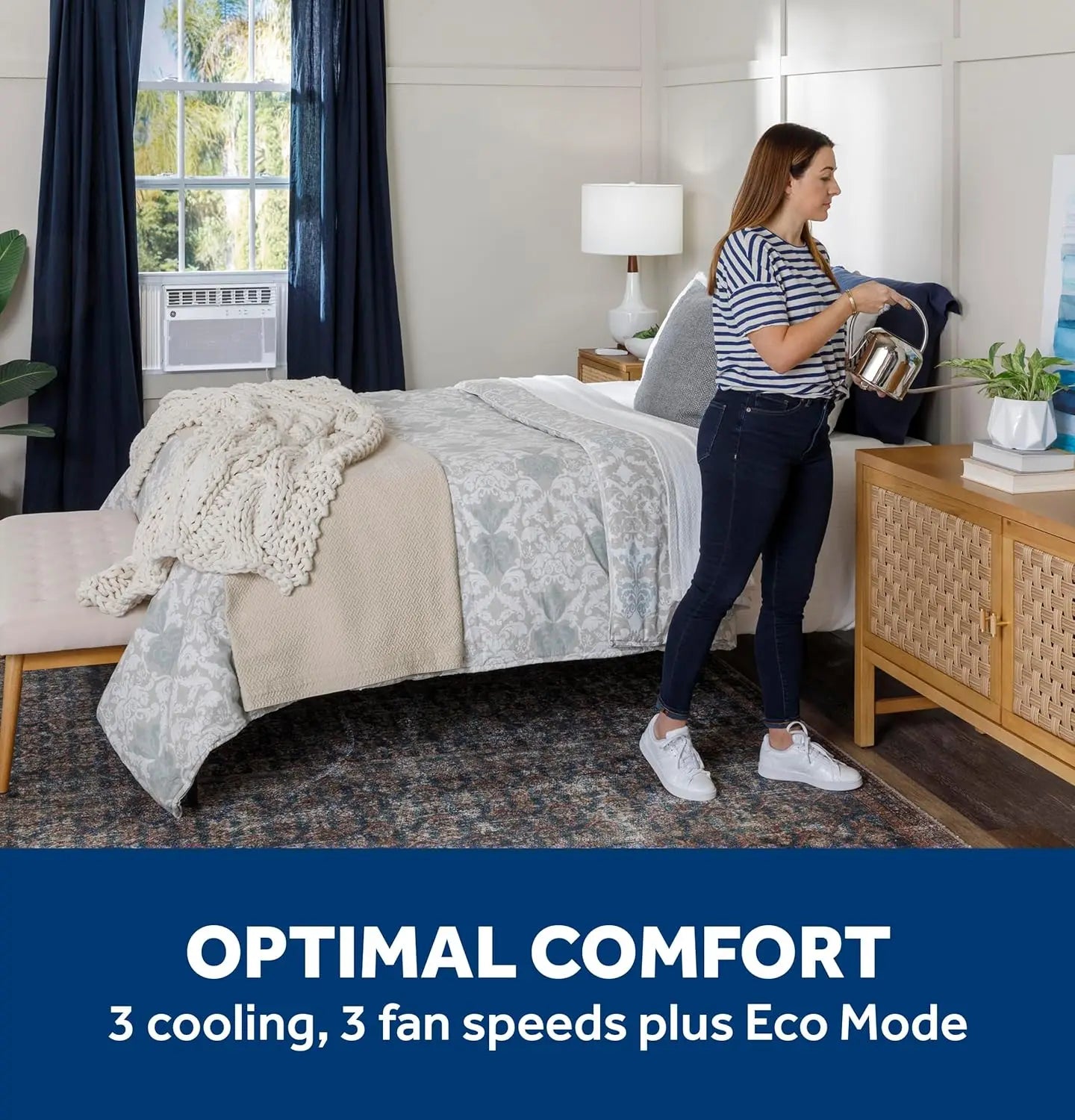 XMSJ WiFi Enabled Air Conditioner 12000 BTU 550 Sq Ft