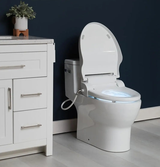 JX2 Elongated Bidet Toilet Seat Quiet Operation Wireless Remote
