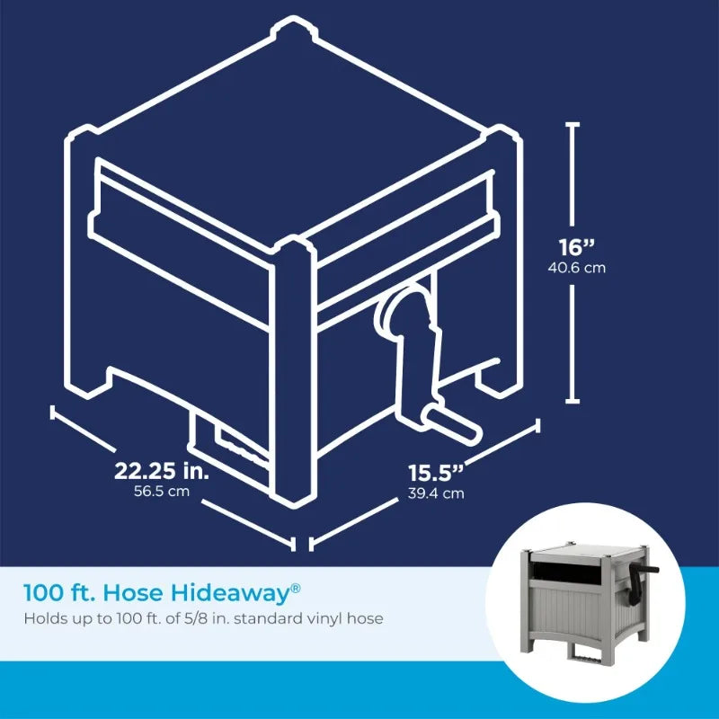 Suncast Hose Hideaway Reel Garden Hose Storage System
