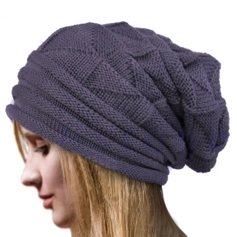 Unisex Winter Beanie Slouchy Knit Hat For Men Women